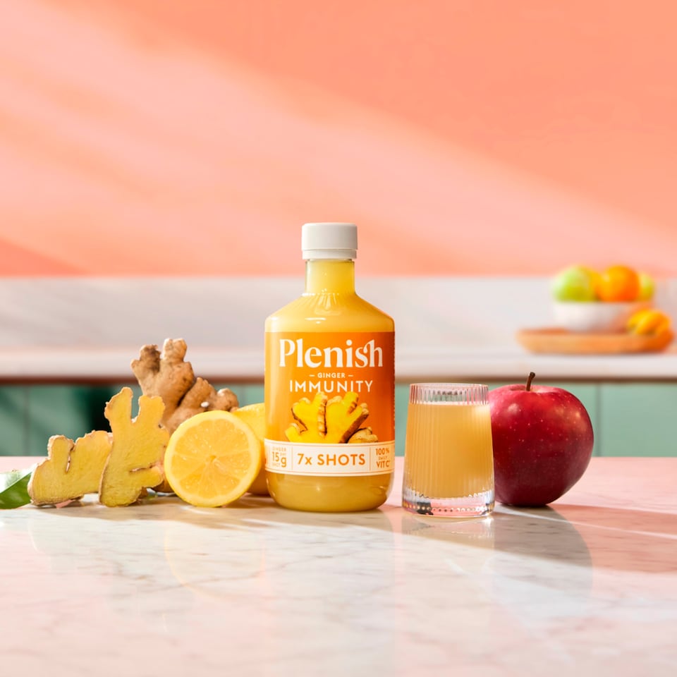 image 1 of Plenish Ginger Immunity Dosing Bottle 7x Shots 420ml