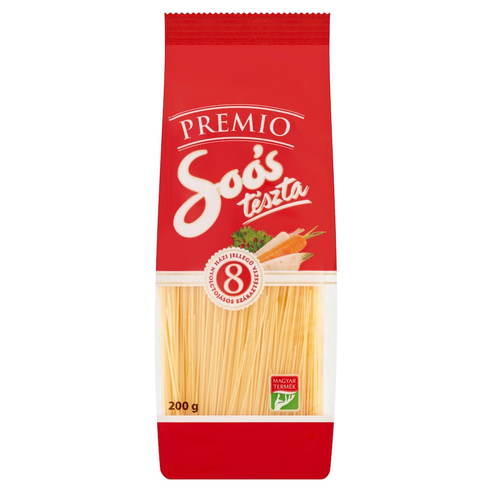 Soós Premio Vermicelli Home Style Dried Pasta with 8 Eggs 200 g