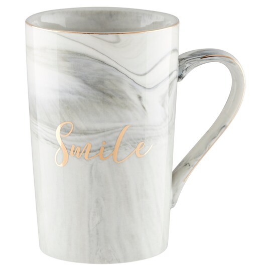 Tesco Grey Smile Mug Tesco Groceries