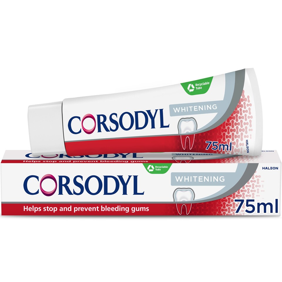 image 1 of Corsodyl Paste Whitening Toothpaste 75Ml
