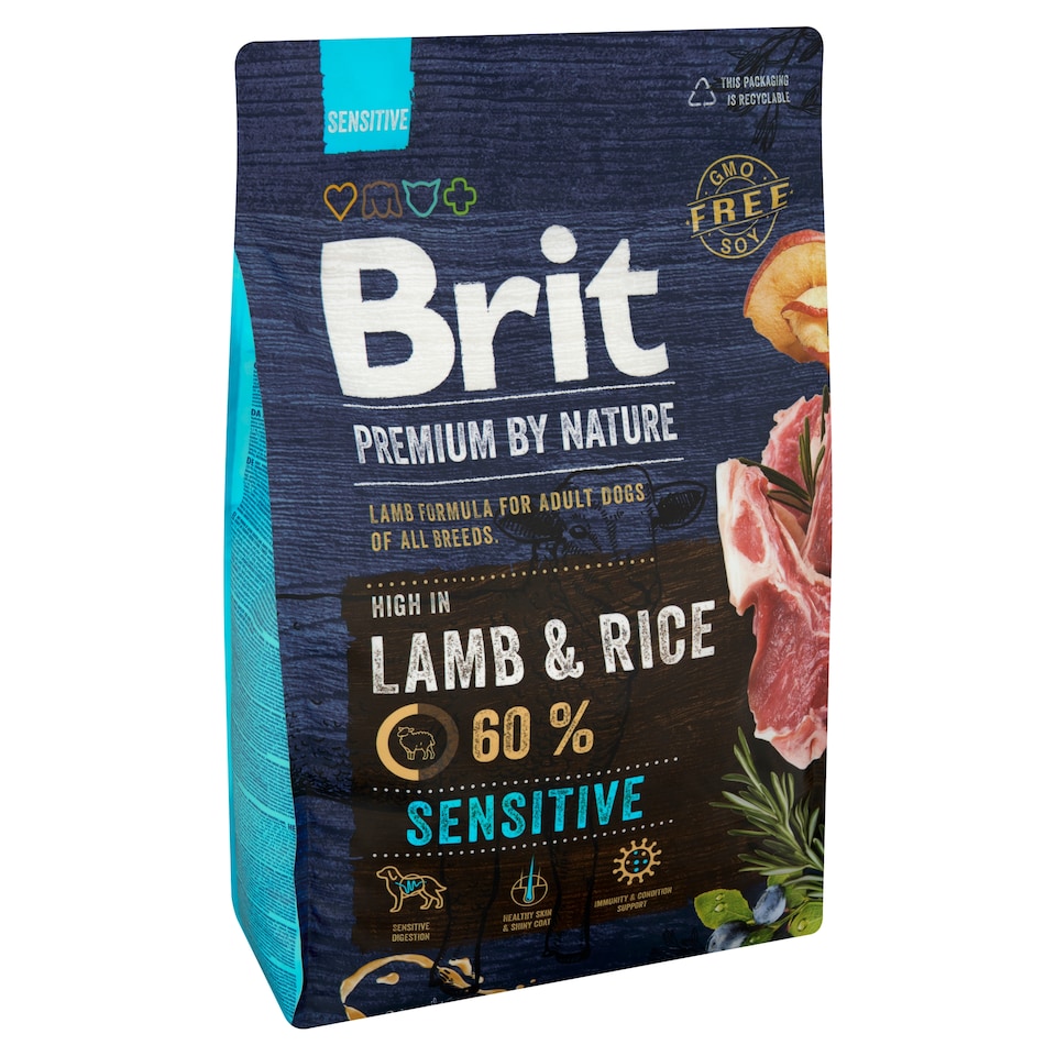 Obrázek 1 pro produkt Brit Premium by Nature Sensitive Lamb kompletní krmivo pro psy 3kg