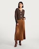 image 2 of F&F Textured Gold Button Chunky Cardigan in Brown
