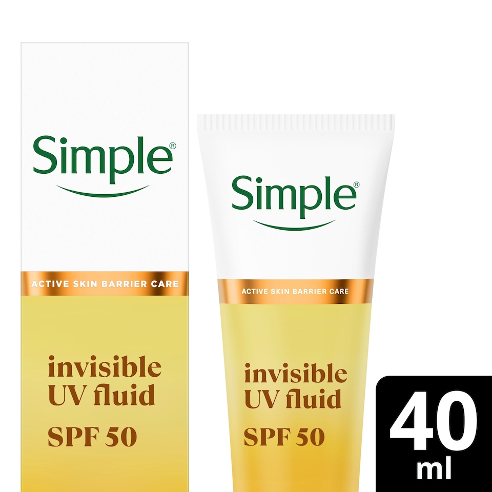 image 1 of Simple Invisible UV Face Fluid SPF 50 40ml