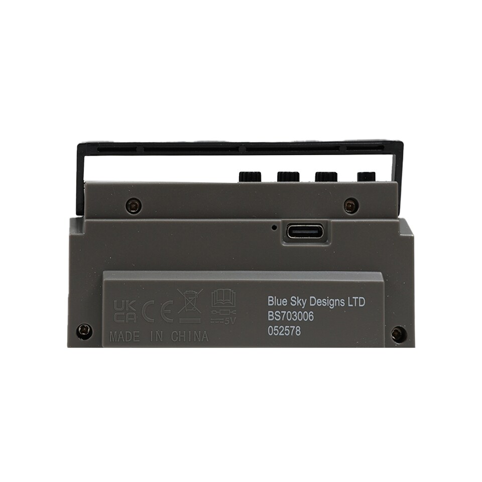 image 1 of Mini Boombox Bluetooth Speaker