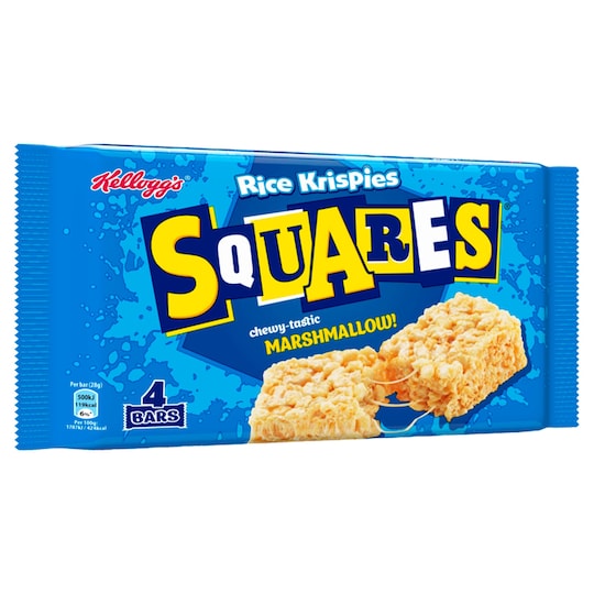 Kellogg's Rice Krispie Squares Marshmallow 4 X 28G Tesco Groceries