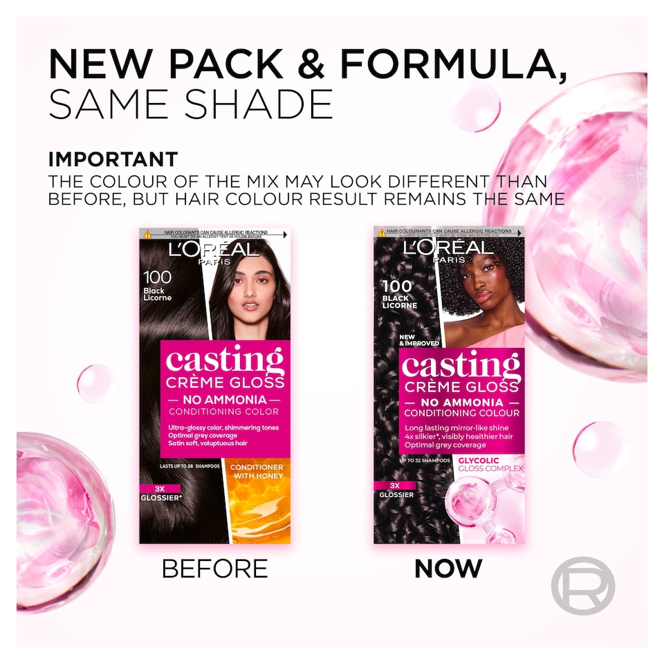 image 1 of L'Oreal Paris Casting Creme Gloss 300 Darkest Brown Semi-Permanent Hair Dye