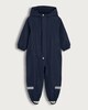 image 4 of F&F Boys Fleece Lined Hooded Waterproof Puddle Suit in Navy