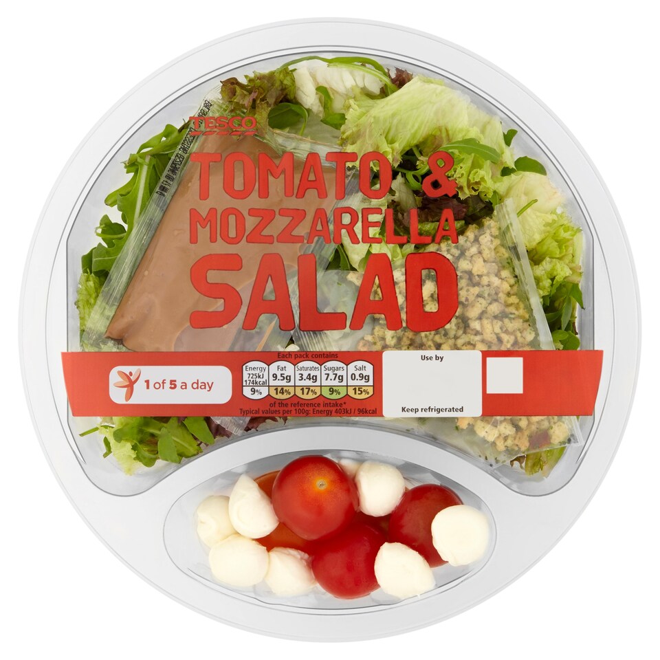 image 1 of Tesco Tomato & Mozz Salad 180g
