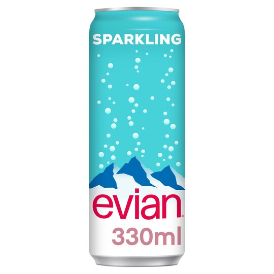 Evian Sparkling Natural Water 330Ml Tesco Groceries