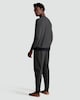 image 3 of F&F Fleece Herringbone Print Top and Joggers Pyjamas in Grey