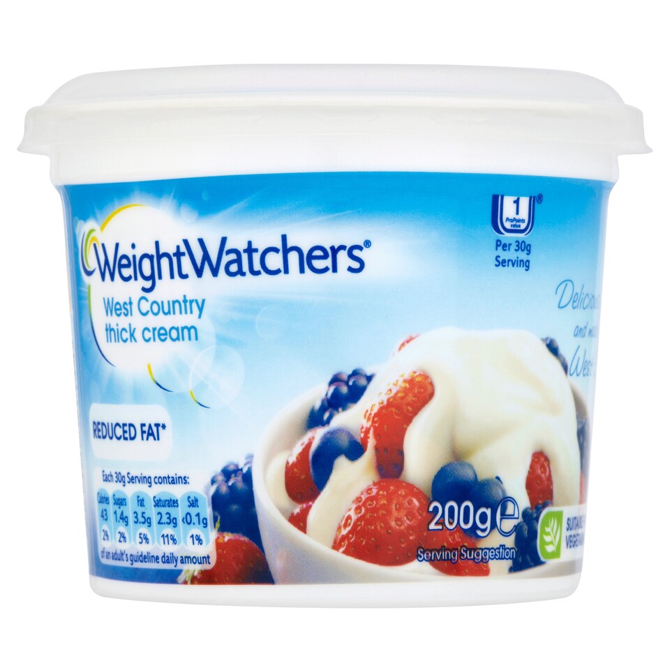 Weight Watchers Reduced Fat Thick Cream 200G