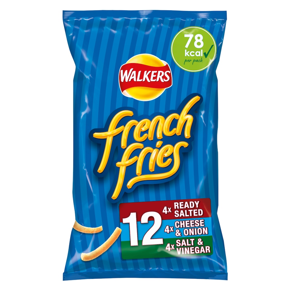 image 1 of Walkers French Fries Variety Multipack Crisps 12x18g