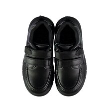 F&F School Boys Double Strap Shoes in Black