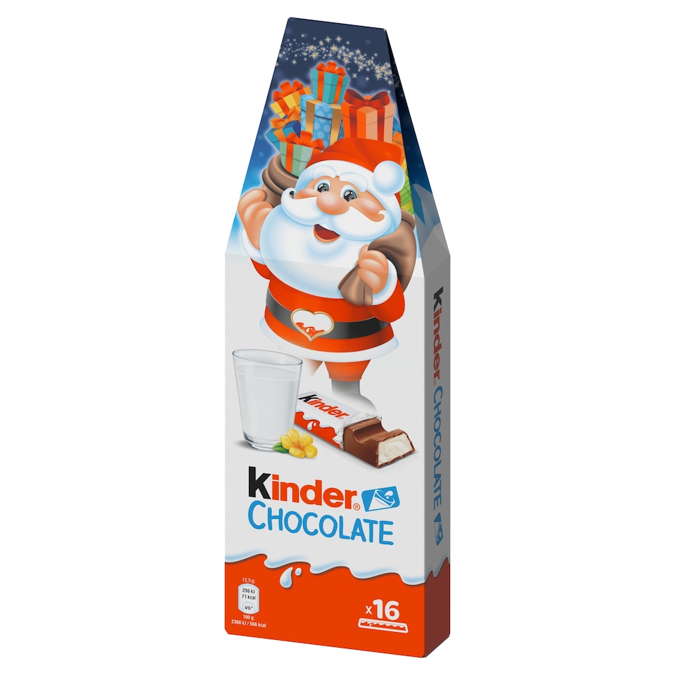 image 1 of Kinder Chocolate Milk Chocolate Bars with Milk Filling 16 pcs 200g