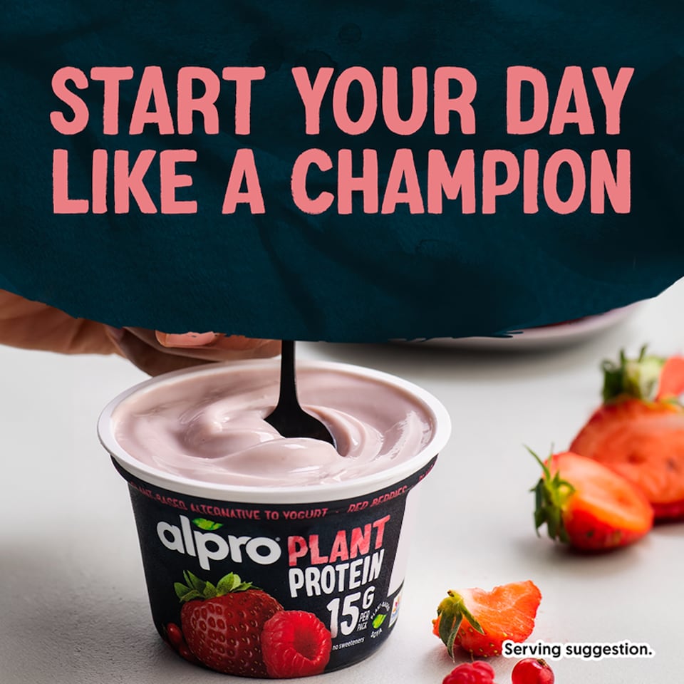 image 1 of Alpro 15g High Protein Red Berries Dairy Free Soya Yoghurt Alternative 200g