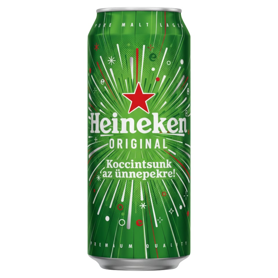 Heineken minőségi világos sör 5% 0,5 l
