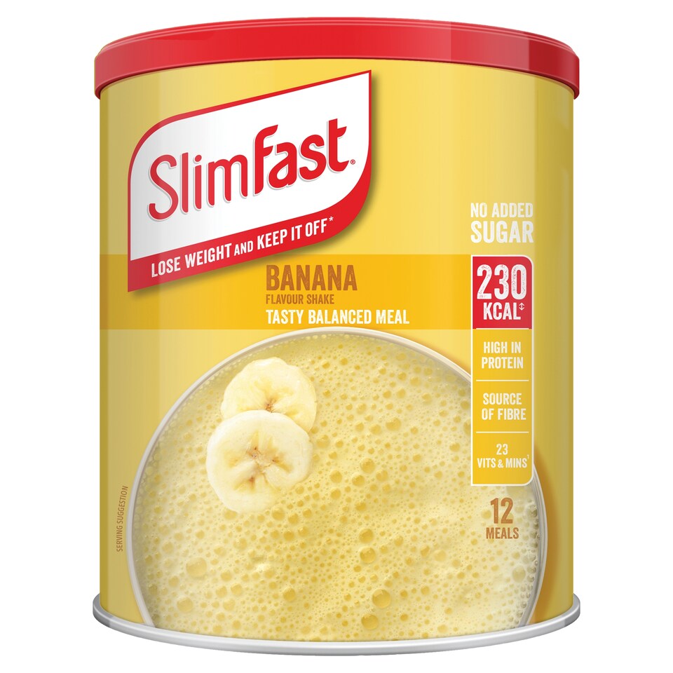 image 1 of SlimFast Meal Replacement Shake Powder - Banana 438g