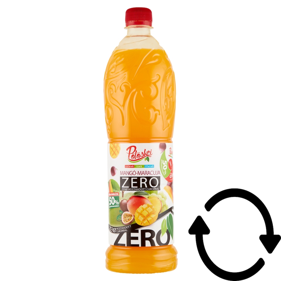 Pölöskei Zero mangó-maracuja ízű szörp édesítőszerekkel 1 l