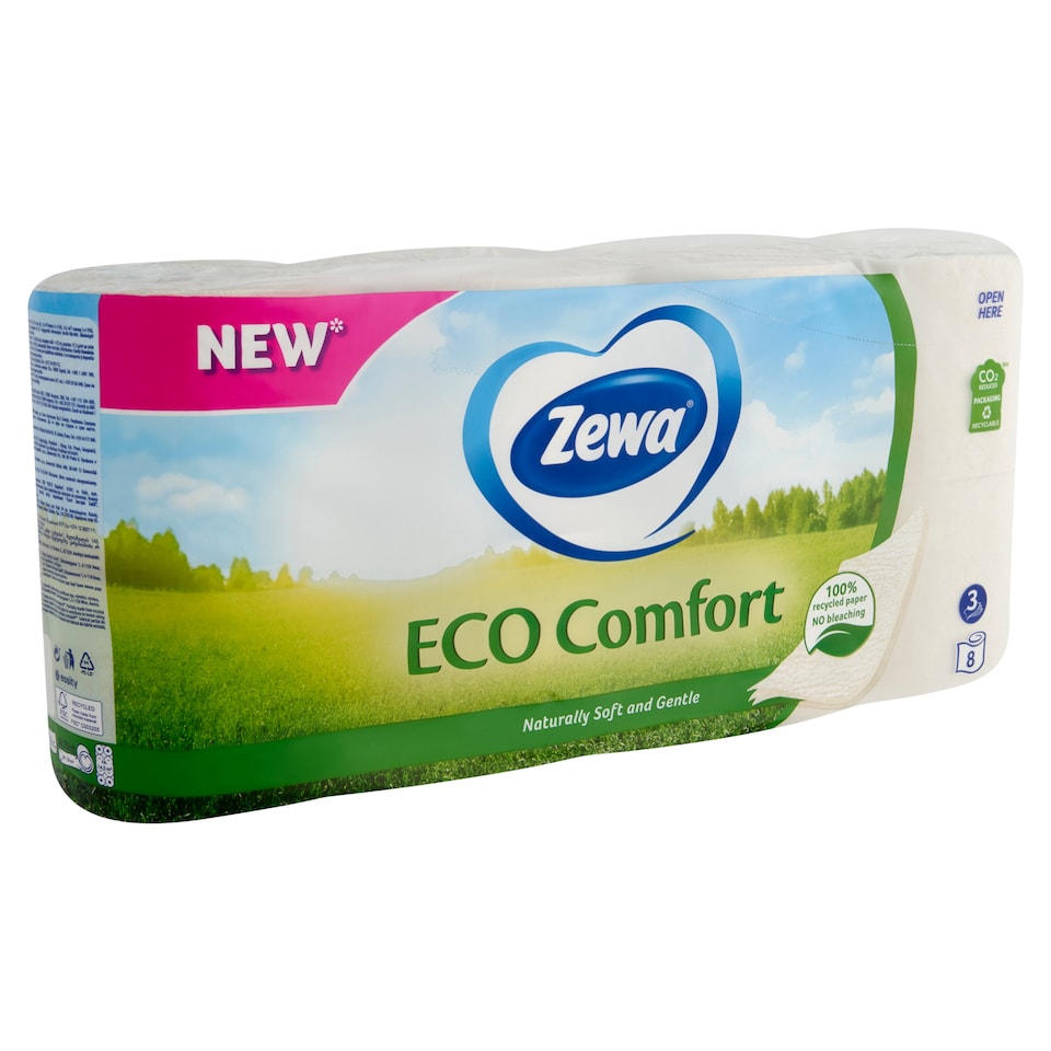 image 1 of Zewa Eco Comfort Toilet Paper 3 Ply 8 Rolls