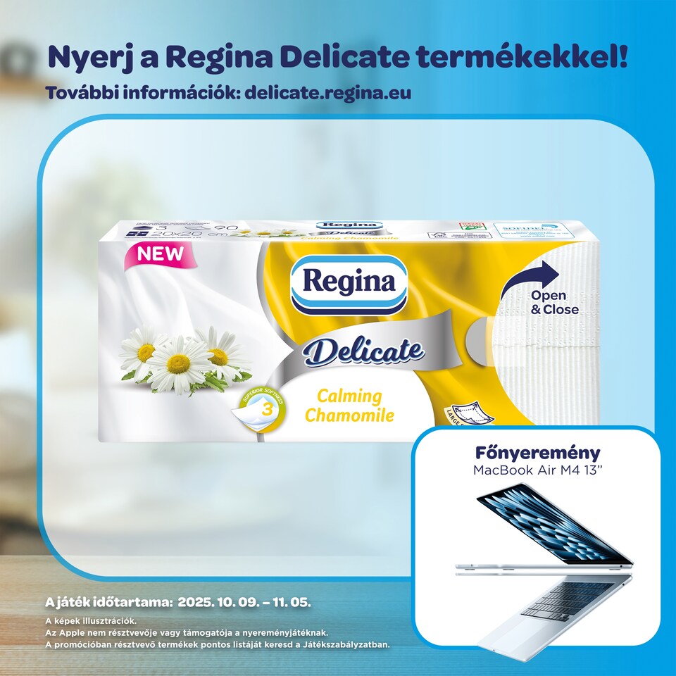 Regina Delicate Calming Chamomile Handkerchief 3 Ply 90 pcs