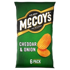 McCoy's Cheddar & Onion Multipack Crisps 6x25g