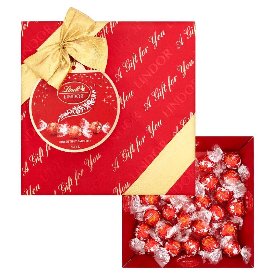 image 1 of Lindt Lindor Gift Wrapped Box Milk 287G