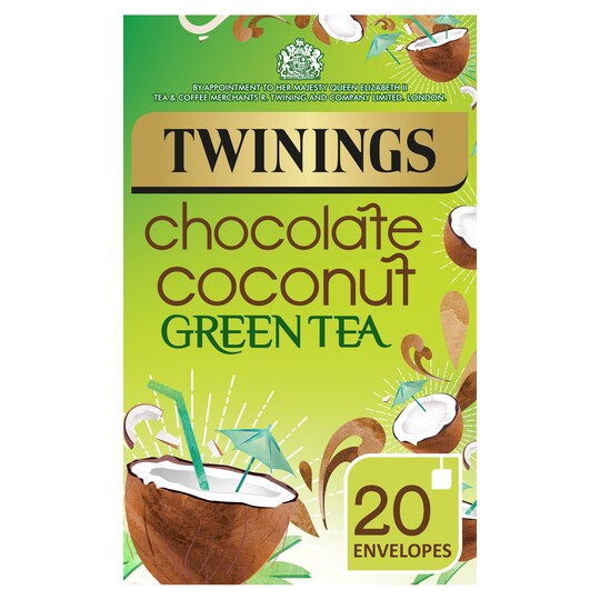 Twinings Green Tea Chocolate Coconut Flavoured 20 Pack 40G Tesco