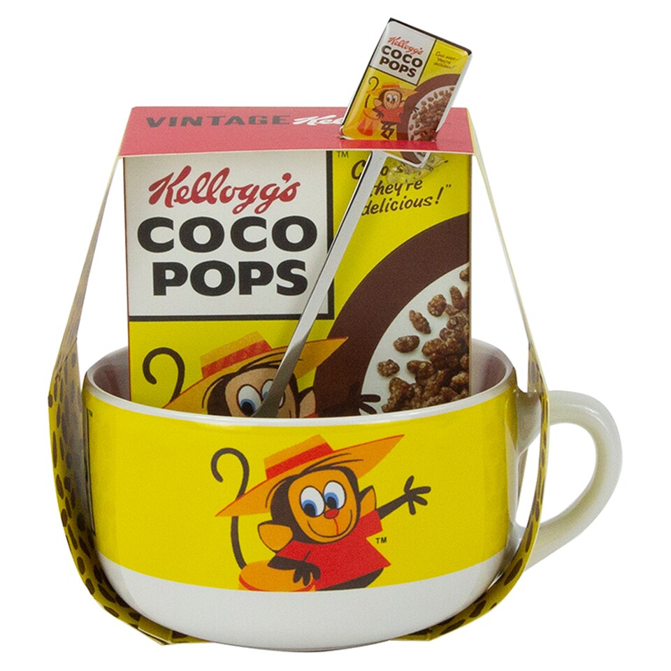 Kelloggs Coco Pops Bowl Mug And Spoon With Cereal