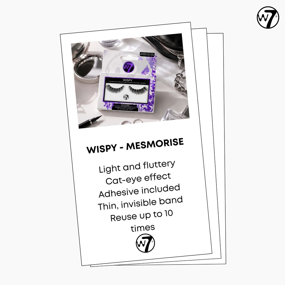 image 1 of W7 Wispy Lashes Mesmerise