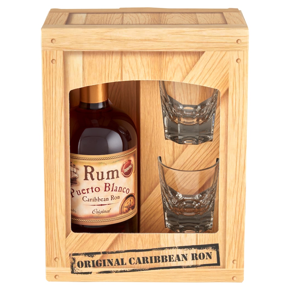 obrázok 1 z Rum Puerto Blanco Caribbean Ron Original 37,5% 0,5 l