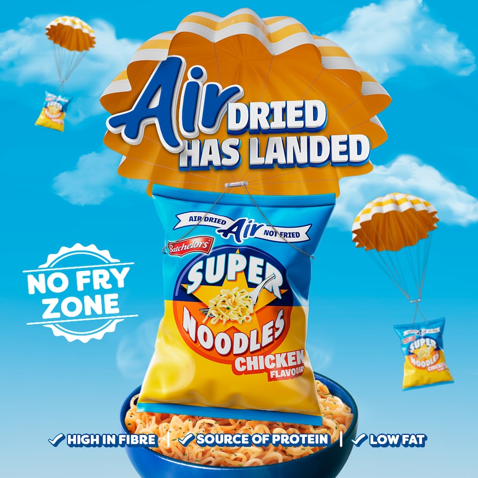 image 1 of Batchelors Super Noodles Air Dried Low Fat Chicken Instant Noodles 80g