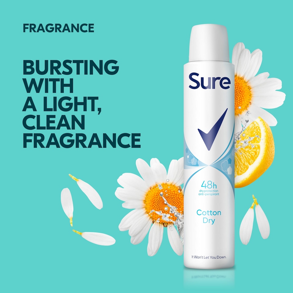 image 1 of Sure Women Cotton Dry Antiperspirant Deodorant 250Ml