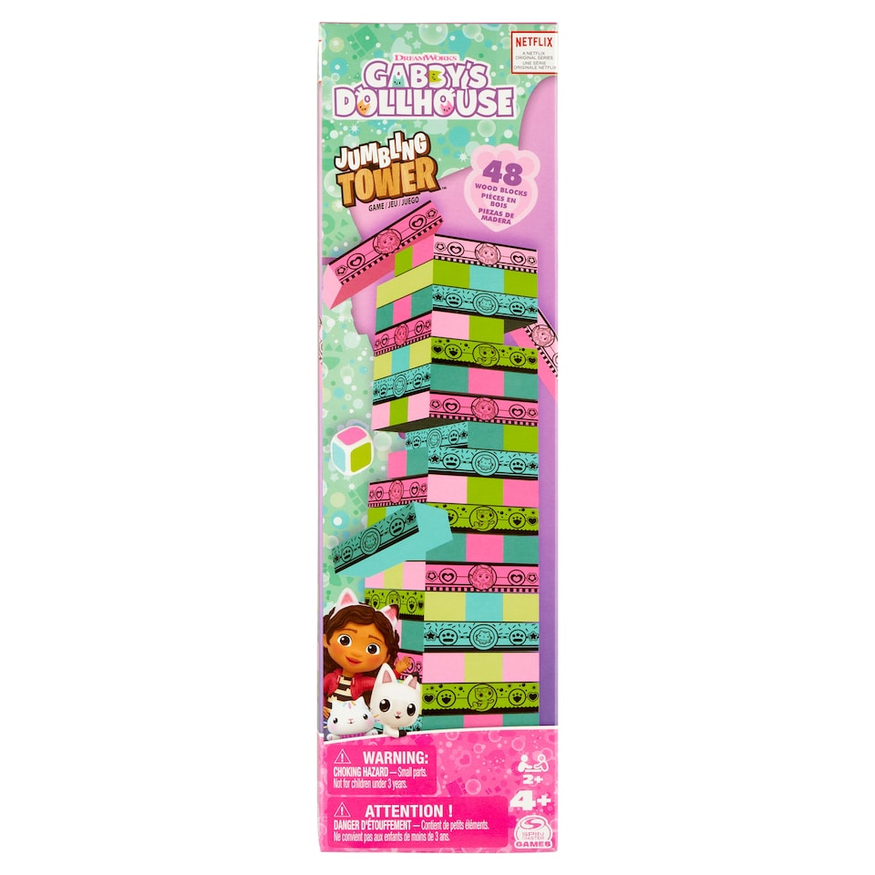 Dreamworks Gabby's Dollhouse Jumbling Tower Game
