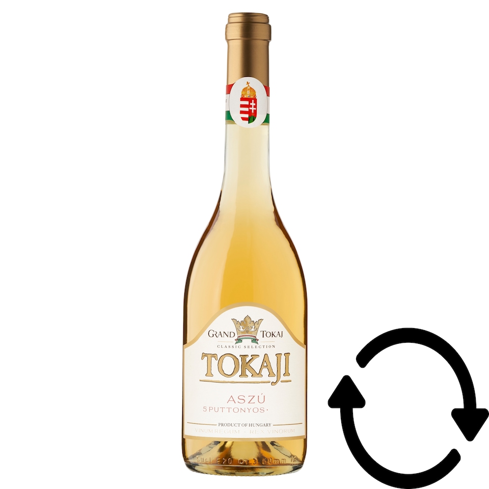 Grand Tokaj Classic Selection Tokaji Aszú 5 puttonyos édes fehér tokaji borkülönlegesség 10,5% 0,5 l  1. kép