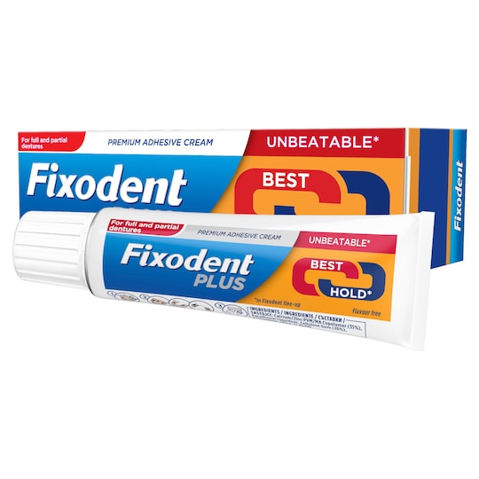 Fixodent Plus Besthold Denture Adhesive 40G Tesco Groceries