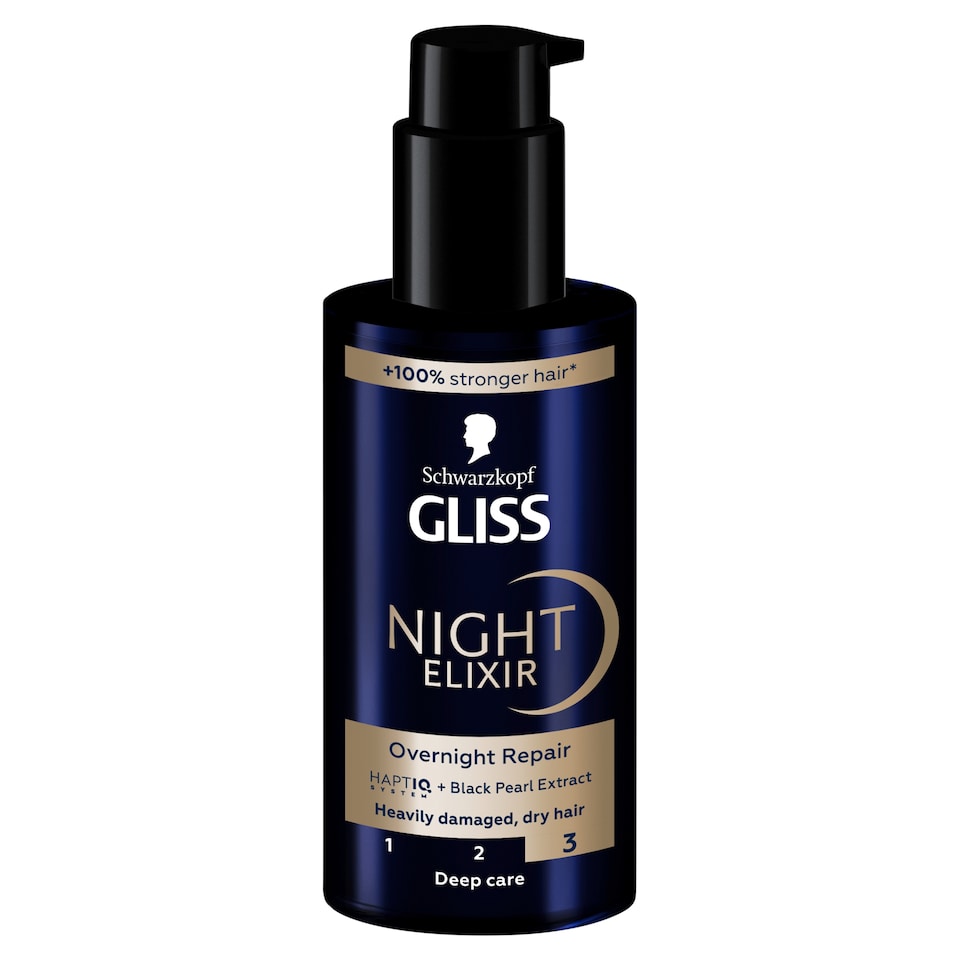 obrázok 1 z Schwarzkopf Gliss Night Elixir Overnight Repair nočný elixír na vlasy 100 ml