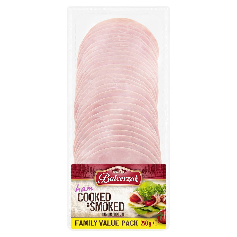 Balcerzak Cooked & Smoked Ham 250g