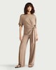 image 1 of F&F Tie Side Co-ord Top in Mink