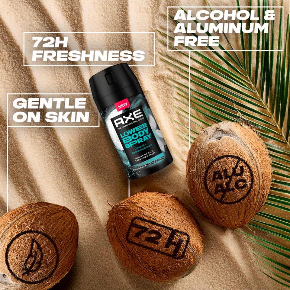 obrázok 1 z AXE Lower Body sprej Coconut & Sandalwood 100 ml