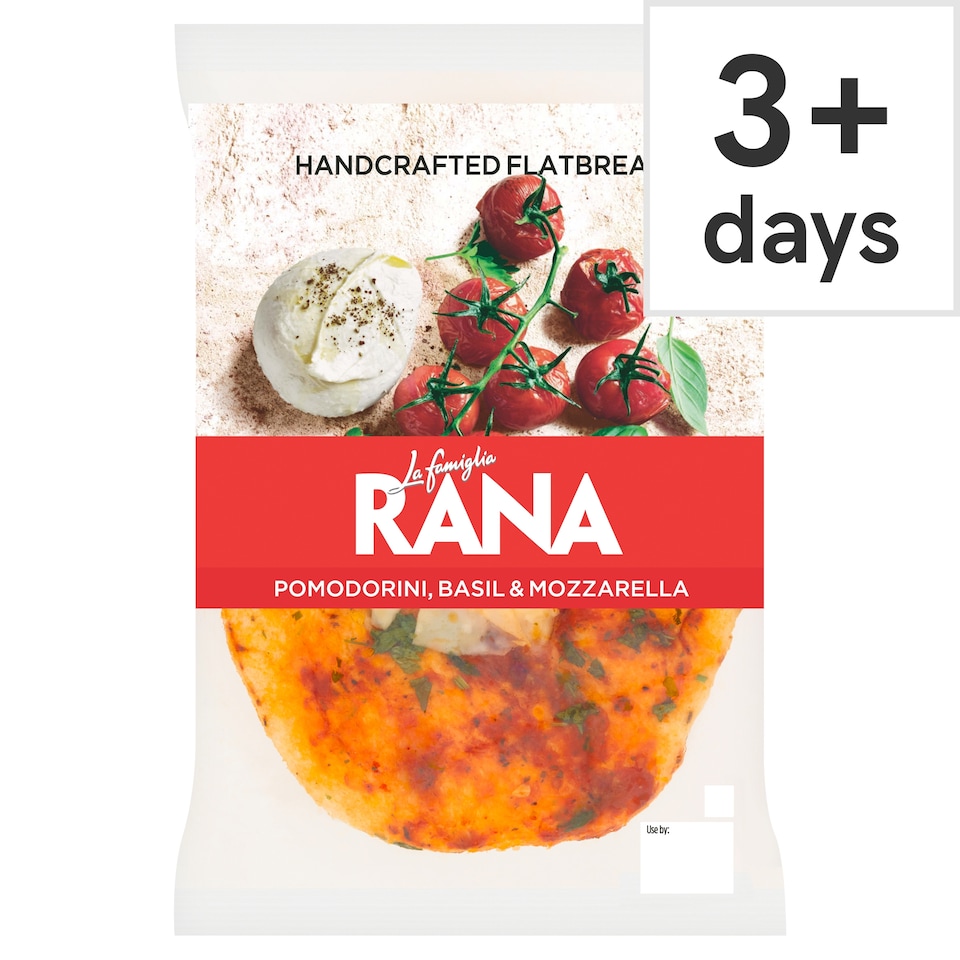 La Famiglia Rana Pomodorini, Basil & Mozzarella Flatbread 205g