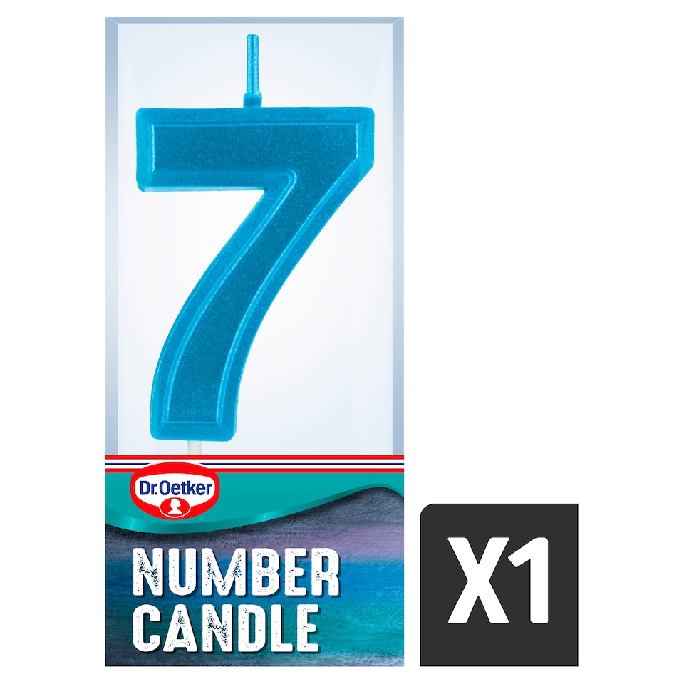 image 1 of Dr. Oetker Number 7 Candle