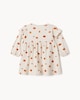 image 2 of F&F Baby Cotton Rich Ribbed Pumpkin Dress in Neutral