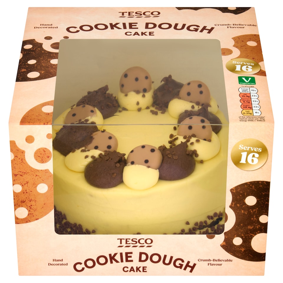 Tesco Cookie Dough Cake