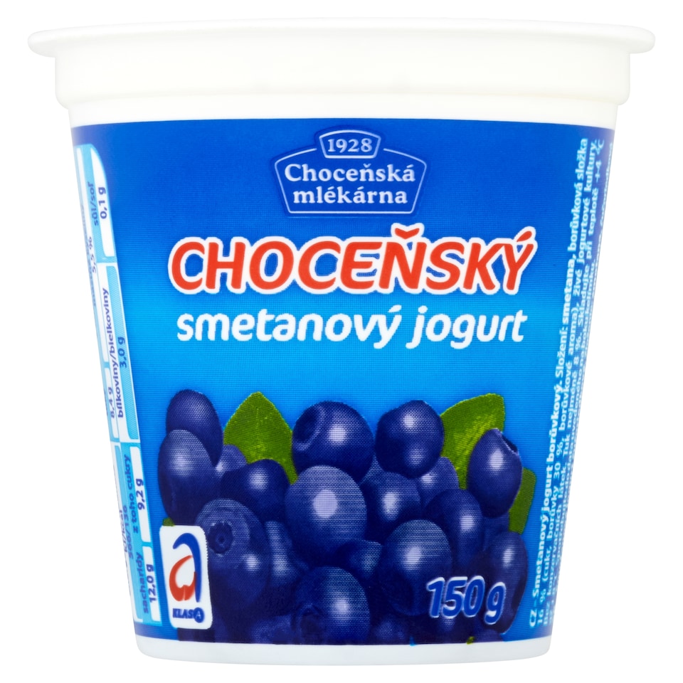 Choceňská Mlékárna Choceňský smetanový jogurt borůvkový 150g