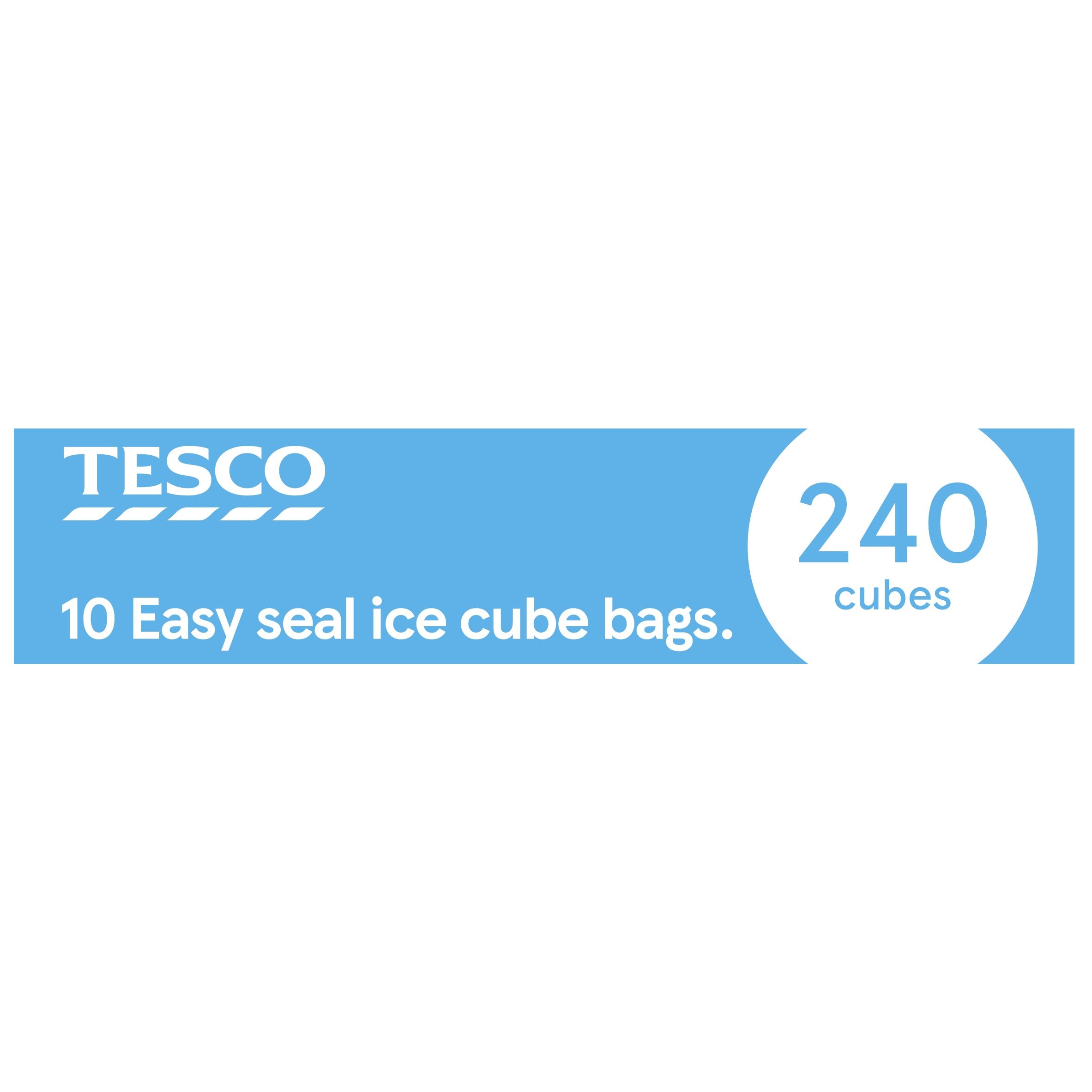 Tesco Easy Seal Ice Cube Bags Pack 10'S 