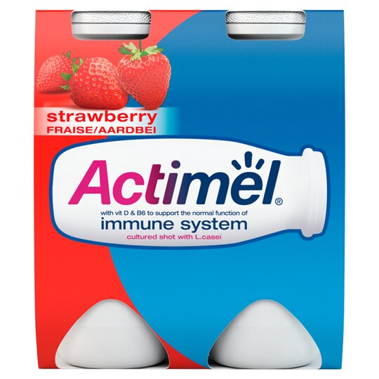 image 1 of Actimel Strawberry Drink 4X100g