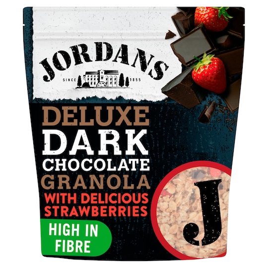 image 1 of Jordans Deluxe Dark Chocolate Granola & Strawberries 550G