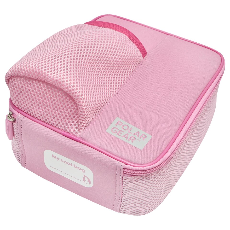 image 1 of Polar Gear Plain Pink Lunch Bag with Bottle Holder