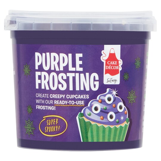 Cake Decor Purple Frosting 300G Tesco Groceries