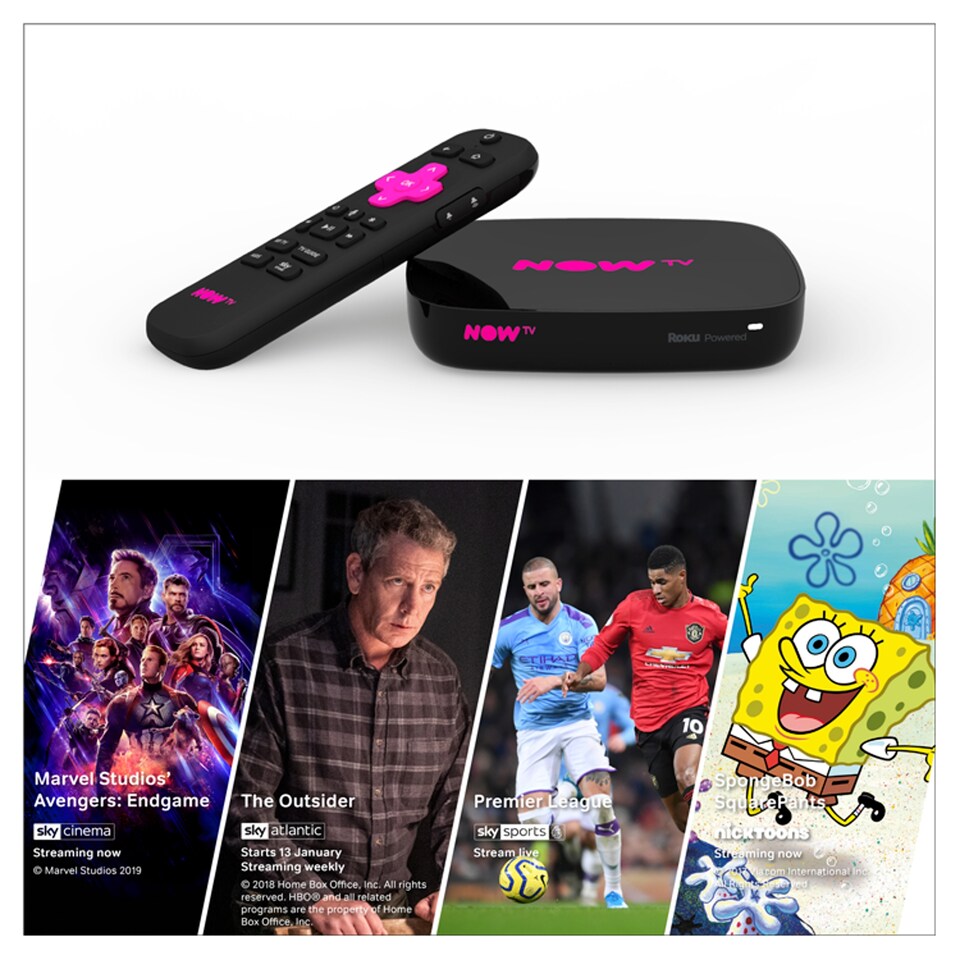 image 1 of NOW TV Smart Box with 4K and 1 month Entertainment, Sky Cinema, Kids and 1 day Sky Sports Passes